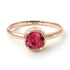 Solitaire Bezel Ruby Ring - Emerson No. 11