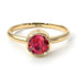 Solitaire Bezel Ruby Ring - Emerson No. 10