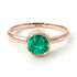 Solitaire Bezel Emerald Ring - Emerson No. 5