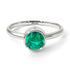 Solitaire Bezel Emerald Ring - Emerson No. 6