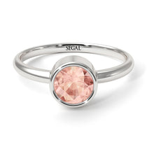 Solitaire Bezel Morganite Ring - Emerson No. 903 image 1