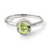 Solitaire Bezel Peridot Ring - Emerson No. 703