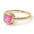Solitaire Bezel Pink Moissanite Ring - Emerson No. 801 image 3