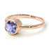 Solitaire Bezel Tanzanite Ring - Emerson No. 202