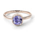 Solitaire Bezel Tanzanite Ring - Emerson No. 202