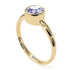 Solitaire Bezel Tanzanite Ring - Emerson No. 201