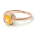 Solitaire Bezel Yellow Diamond Ring - Emerson No. 1002