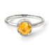 Solitaire Bezel Yellow Diamond Ring - Emerson No. 1003
