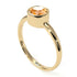 Solitaire Bezel Yellow Diamond Ring - Emerson No. 1001