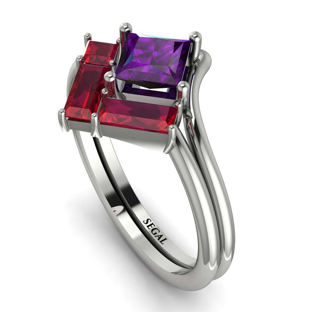 Stacking Princess Amethyst Ring - Elise No. 312
