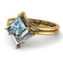 Stacking Princess Aquamarine Ring - Elise No. 401