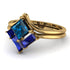Stacking Princess Blue Topaz Ring - Elise No. 513 image 3