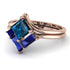 Stacking Princess Blue Topaz Ring - Elise No. 514 image 3