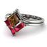Stacking Princess Brown Diamond Ring - Elise No. 1112
