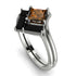 Stacking Princess Brown Diamond Ring - Elise No. 1109 image 1