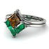Stacking Princess Brown Diamond Ring - Elise No. 1106