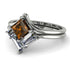 Stacking Princess Brown Diamond Ring - Elise No. 1103