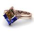 Stacking Princess Brown Diamond Ring - Elise No. 1114