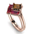 Stacking Princess Brown Diamond Ring - Elise No. 1111 image 1