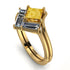 Stacking Princess Citrine Ring - Elise No. 601