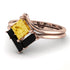 Stacking Princess Citrine Ring - Elise No. 608