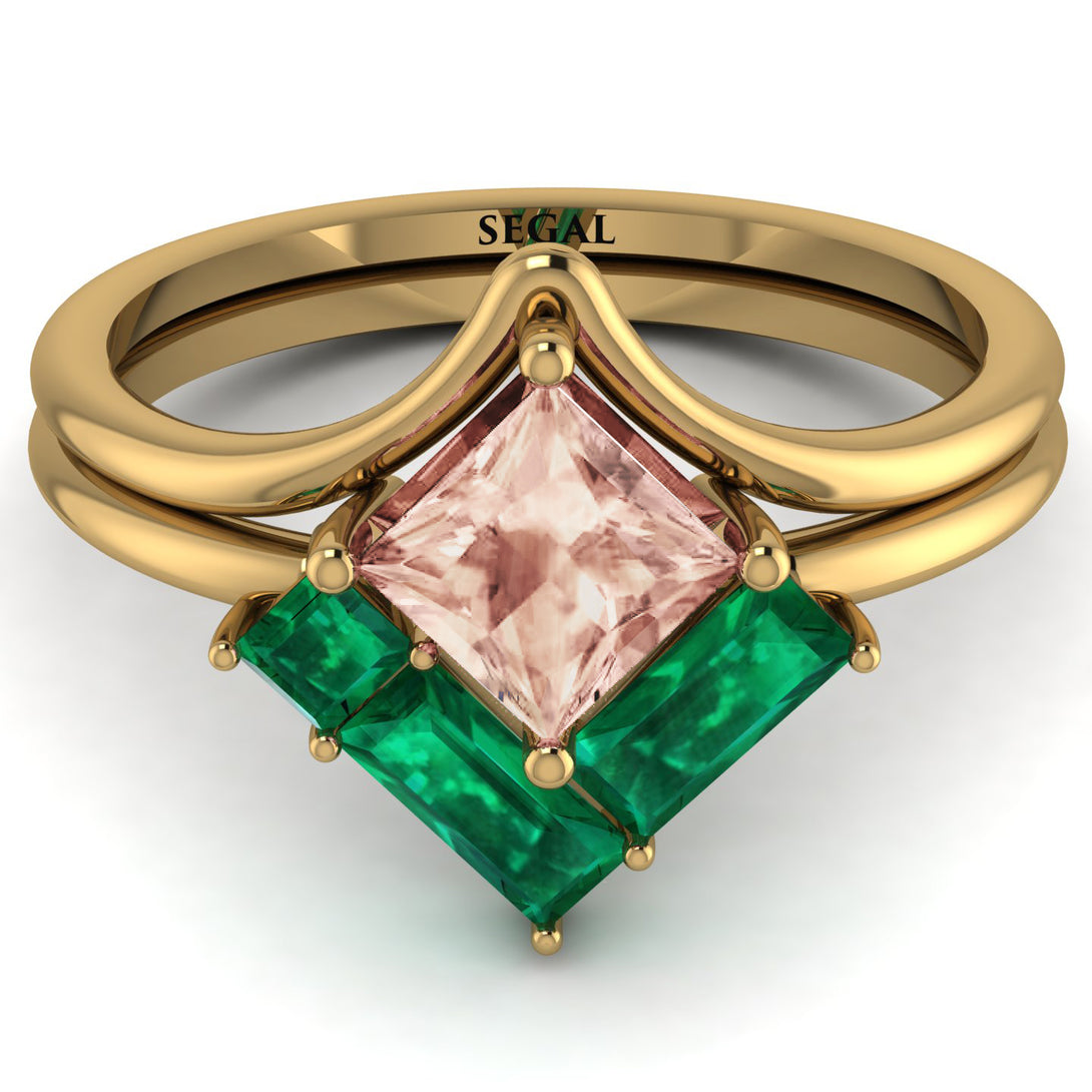 Stacking Princess Morganite Ring - Elise No. 904