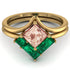 Stacking Princess Morganite Ring - Elise No. 904 image 2