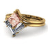 Stacking Princess Morganite Ring - Elise No. 901 image 2