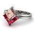 Stacking Princess Morganite Ring - Elise No. 912