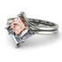 Stacking Princess Morganite Ring - Elise No. 903 image 3