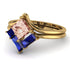 Stacking Princess Morganite Ring - Elise No. 913
