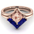 Stacking Princess Morganite Ring - Elise No. 914 image 2