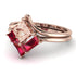 Stacking Princess Morganite Ring - Elise No. 911