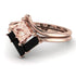 Stacking Princess Morganite Ring - Elise No. 908 image 1