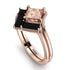 Stacking Princess Morganite Ring - Elise No. 908 image 2