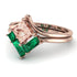 Stacking Princess Morganite Ring - Elise No. 905