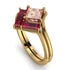 Stacking Princess Morganite Ring - Elise No. 910