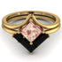 Stacking Princess Morganite Ring - Elise No. 907