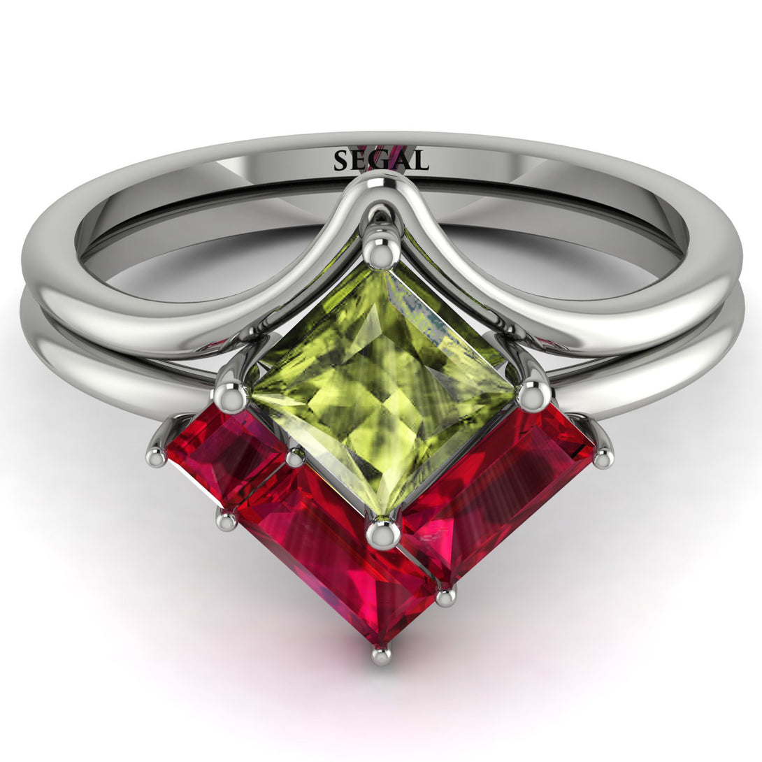 Stacking Princess Peridot Ring - Elise No. 712
