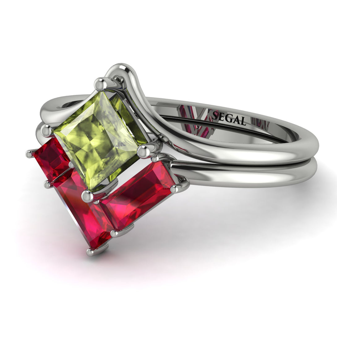 Stacking Princess Peridot Ring - Elise No. 712