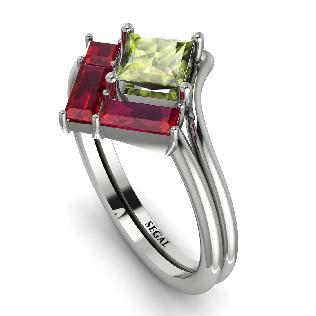 Stacking Princess Peridot Ring - Elise No. 712
