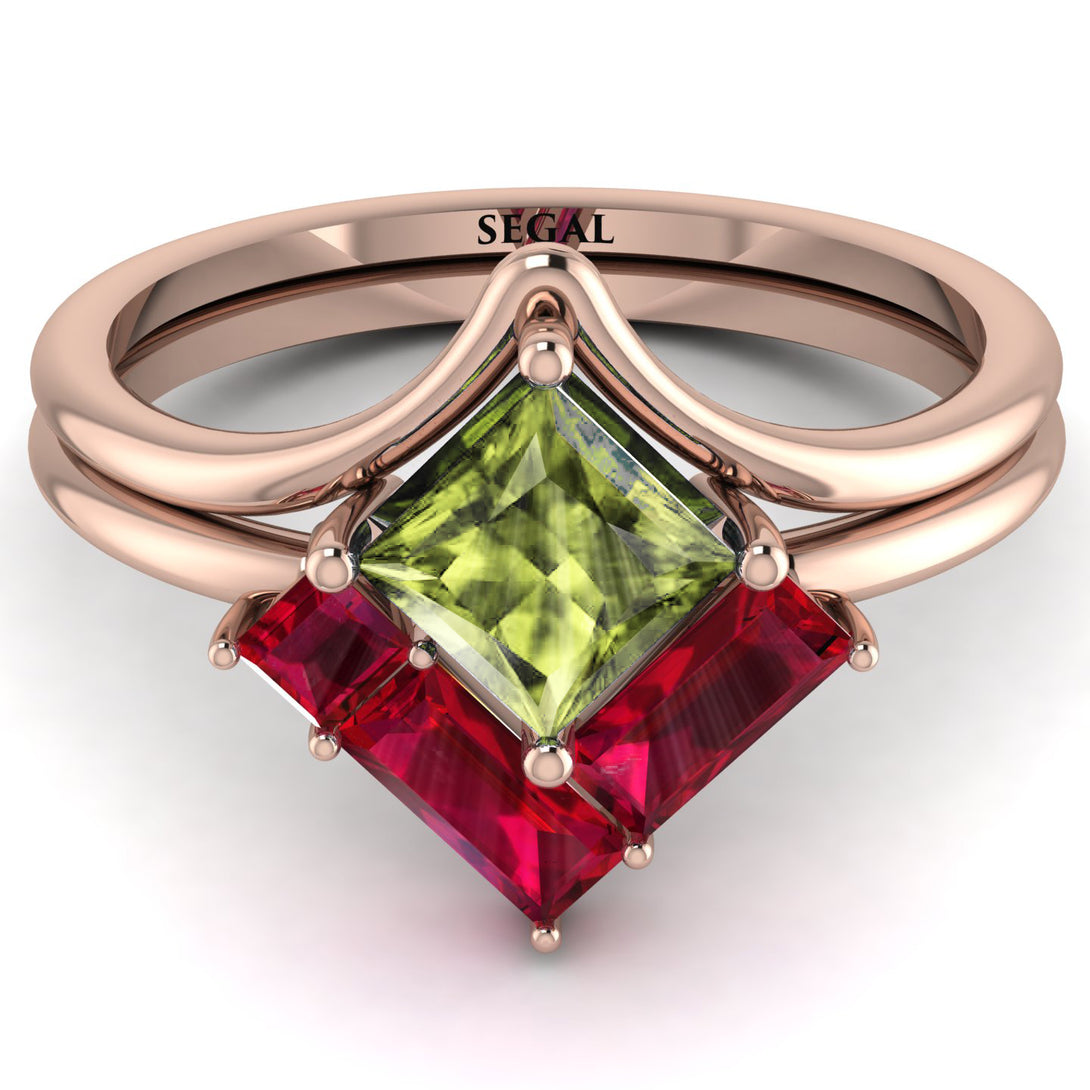 Stacking Princess Peridot Ring - Elise No. 711