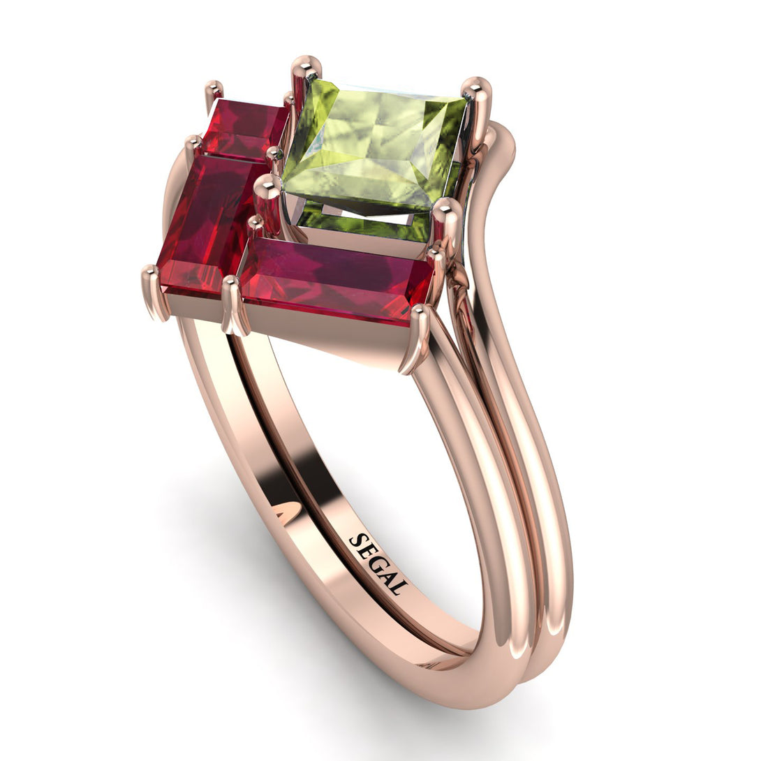 Stacking Princess Peridot Ring - Elise No. 711
