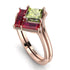 Stacking Princess Peridot Ring - Elise No. 711