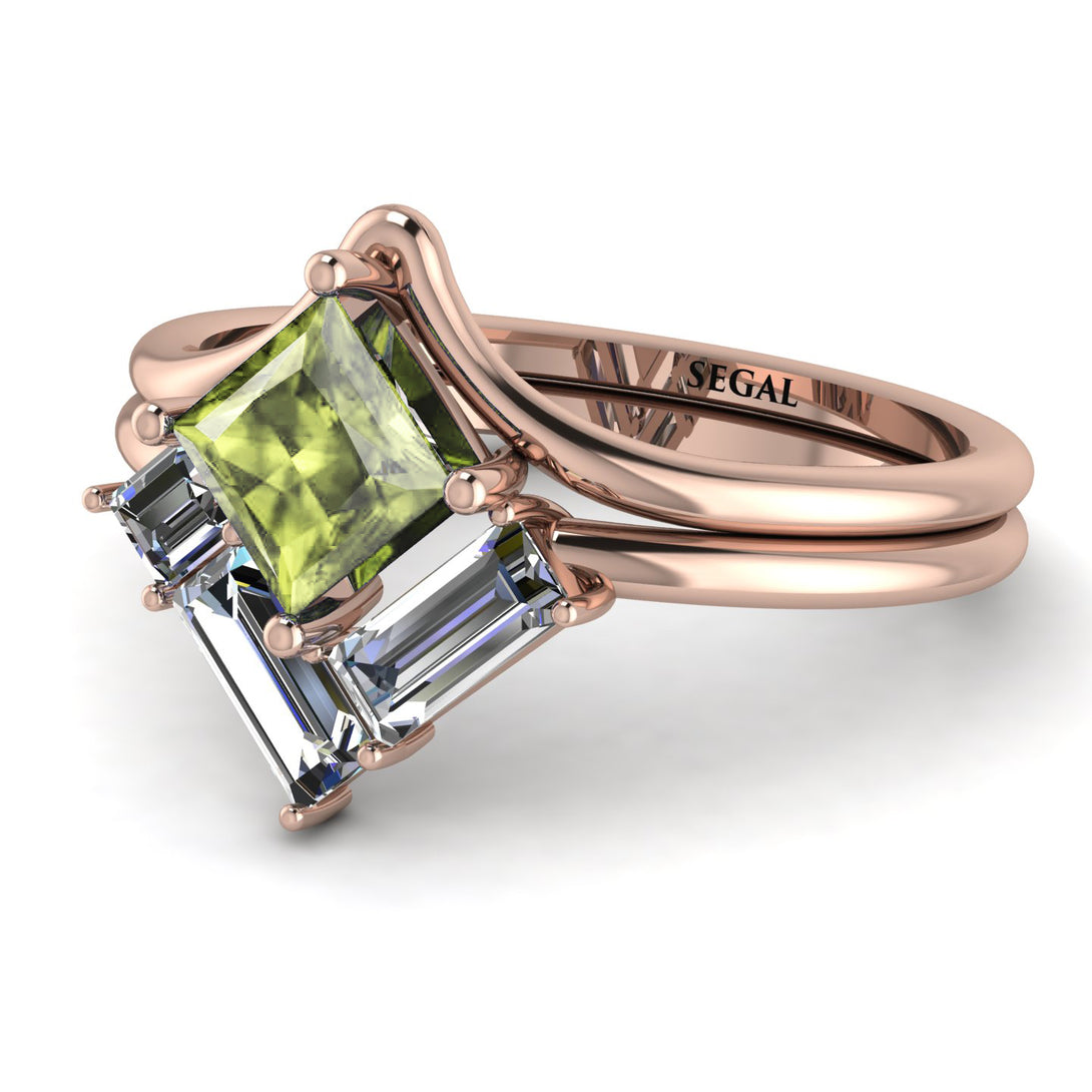 Stacking Princess Peridot Ring - Elise No. 702