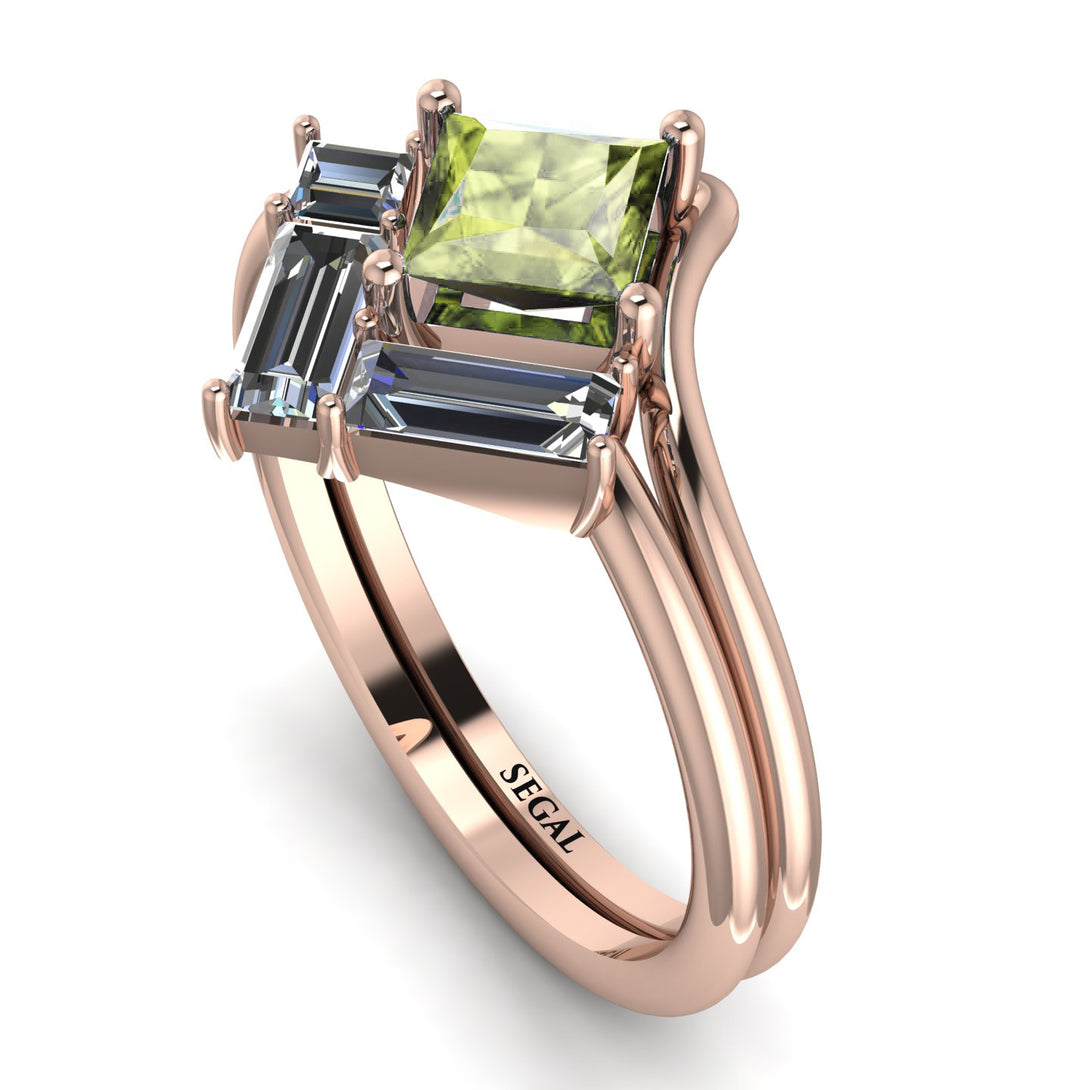Stacking Princess Peridot Ring - Elise No. 702