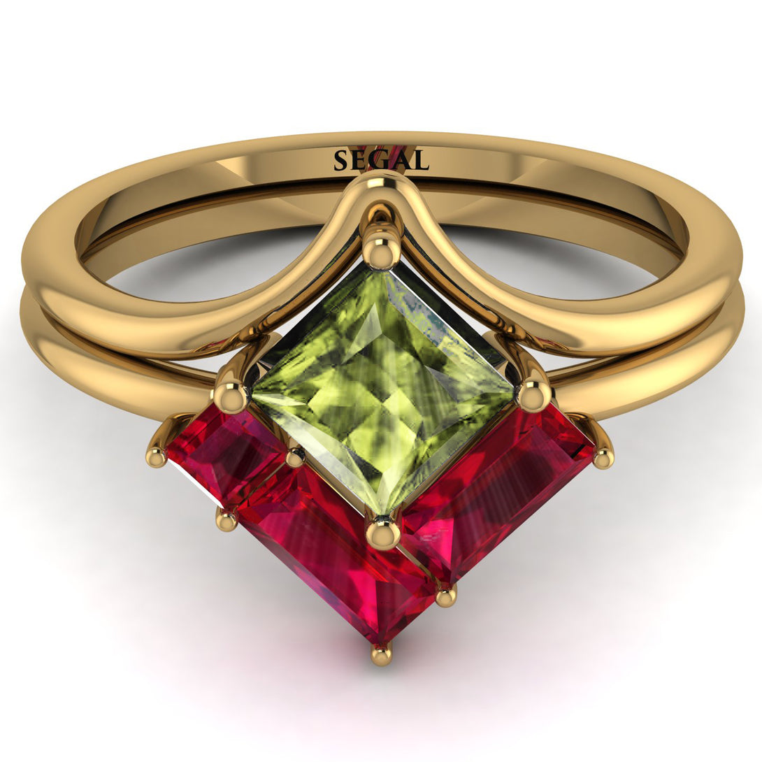 Stacking Princess Peridot Ring - Elise No. 710