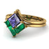 Stacking Princess Tanzanite Ring - Elise No. 204