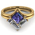 Stacking Princess Tanzanite Ring - Elise No. 201
