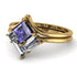 Stacking Princess Tanzanite Ring - Elise No. 201